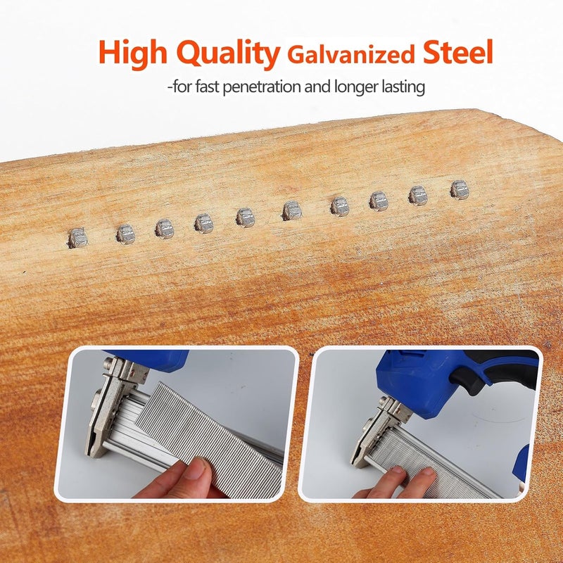 SITLDY 18 Gauge Galvanized Brad Nails 1100-Pack (3/4"-400, 1-1/4"-400, 2"-300 Pcs), Assorted Size Project Pack, for Pneumatic, Electric Brad Nailers - Image 4